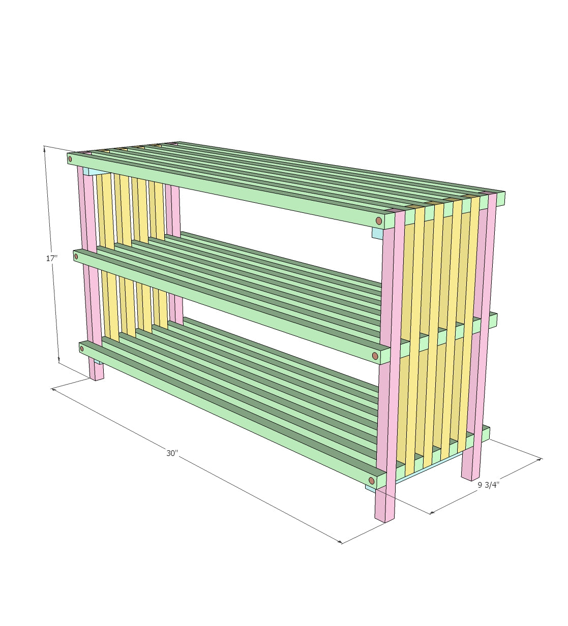 Contemporary Shoe Rack