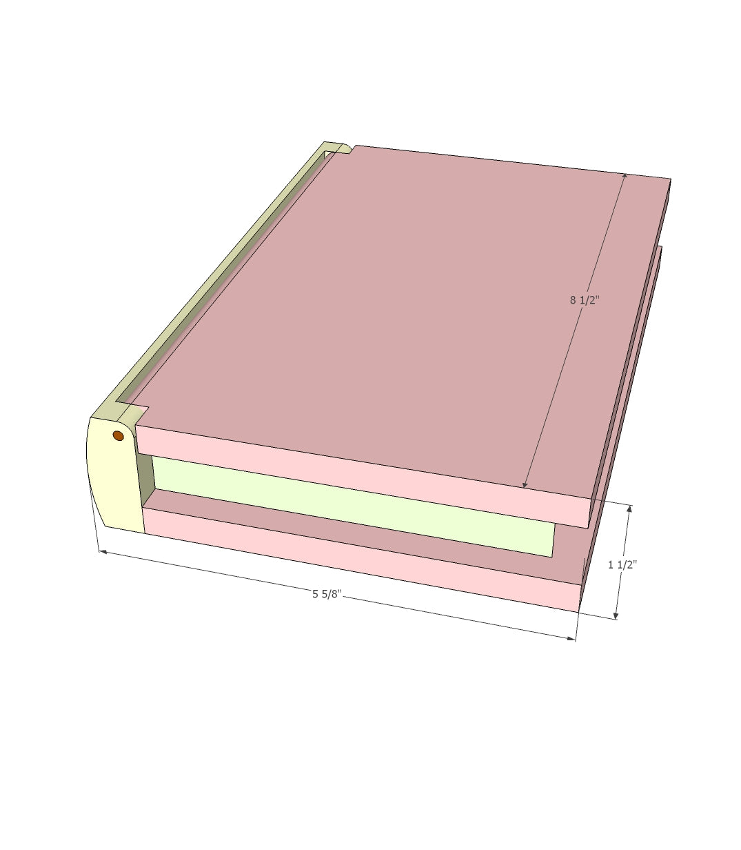 "Wooden Book" Keepsake Box (METRIC AND U.S.)