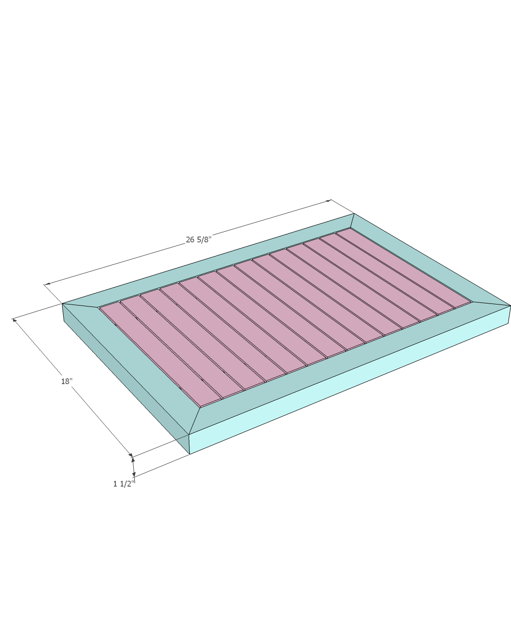 Decorative Wooden Doormat