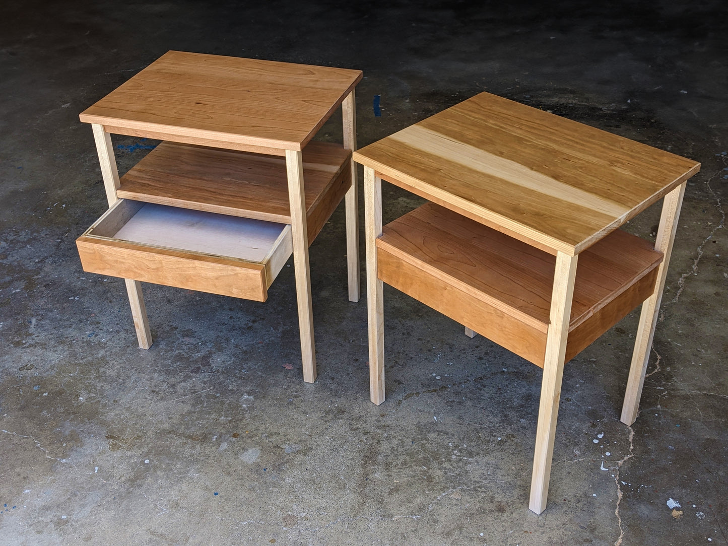 Contemporary Style Nightstand (METRIC AND U.S.)