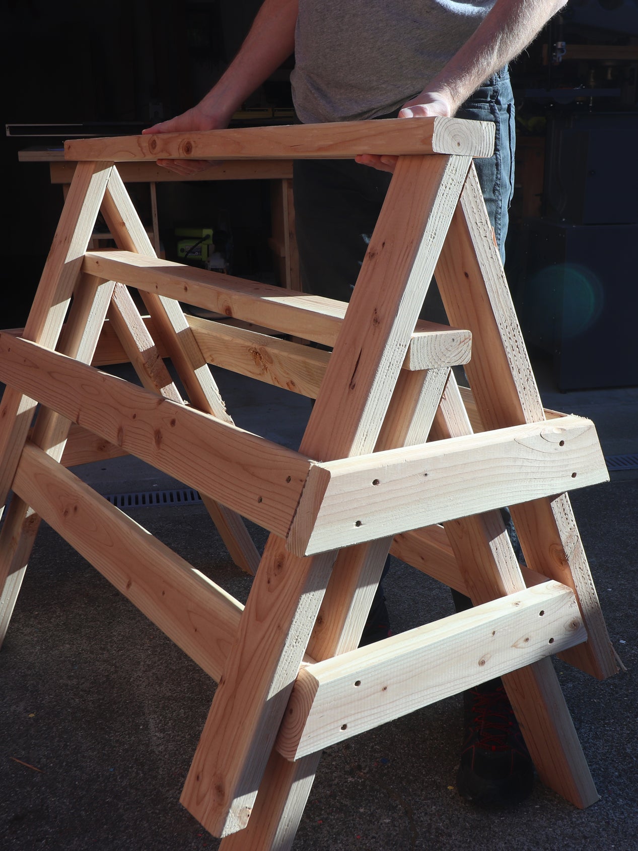 Easy Stacking Sawhorses (U.S. and Metric)