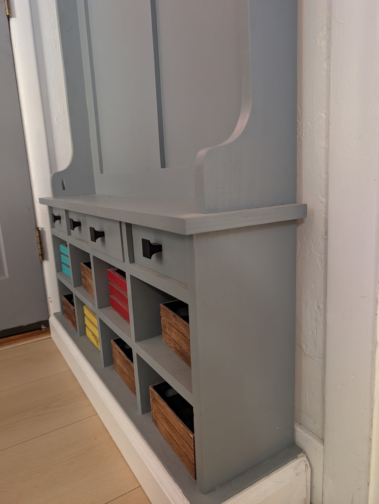 Entryway Hall Tree Cabinet