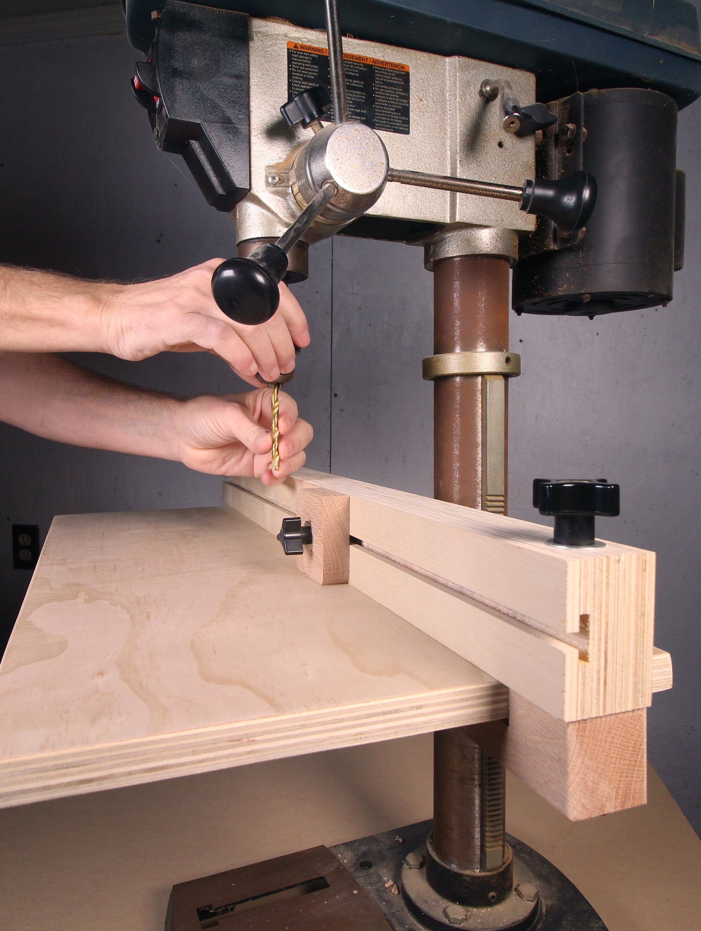 Drill Press Table (U.S. and Metric)