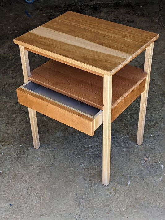 Contemporary Style Nightstand (METRIC AND U.S.)