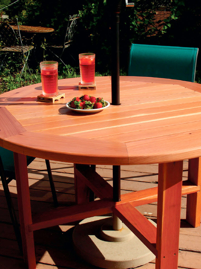Round (or Octagon!) Patio Table (U.S. and METRIC)