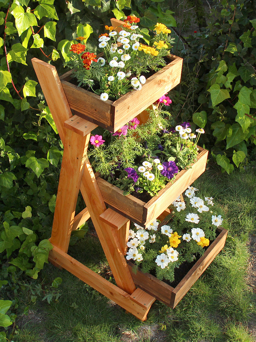 Three-tier planter (U.S. and METRIC)